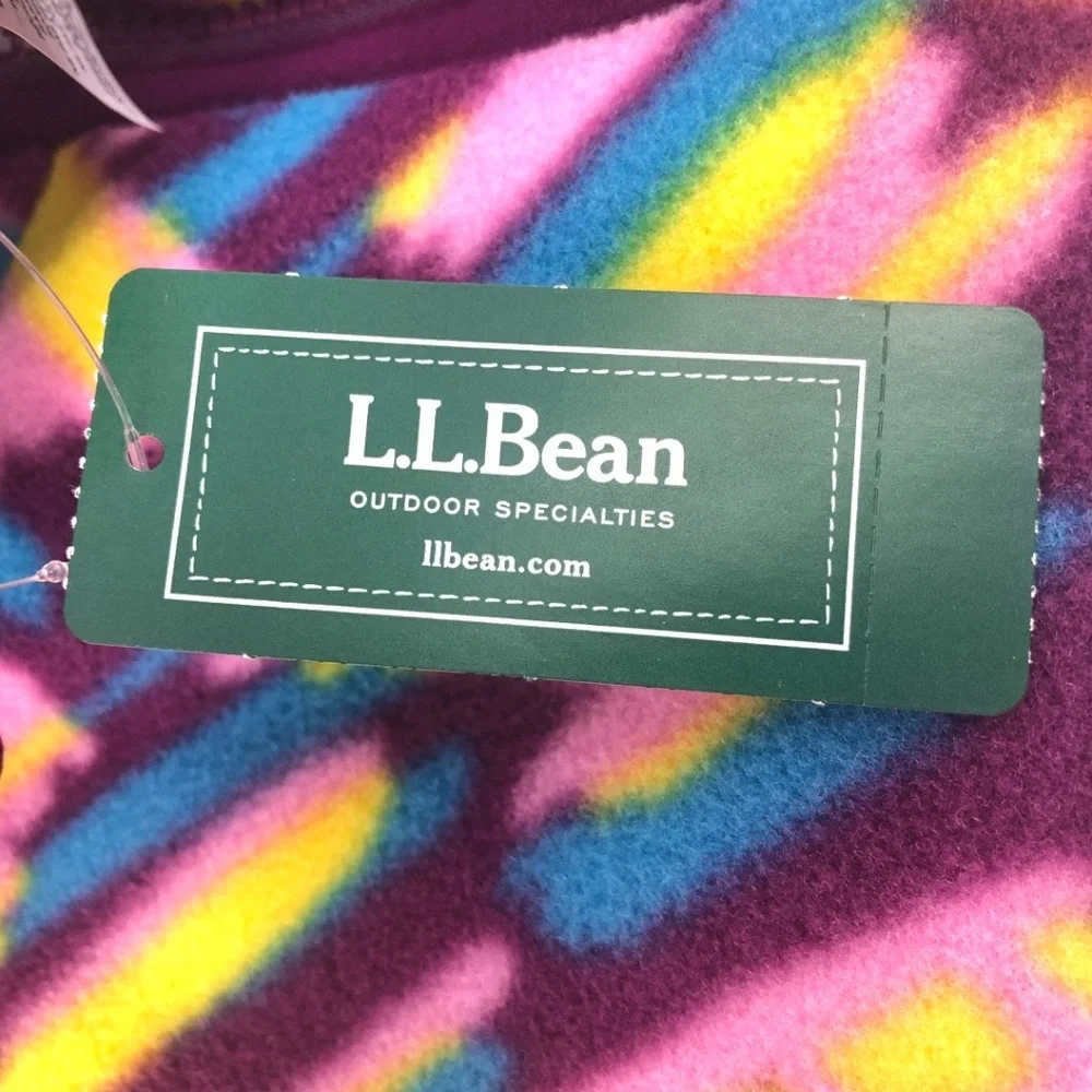 L.L. Bean Kids Retro Mountain Classic Fleece Hooded Jacket NWT